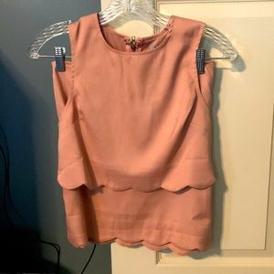 Pink top and skirt combo